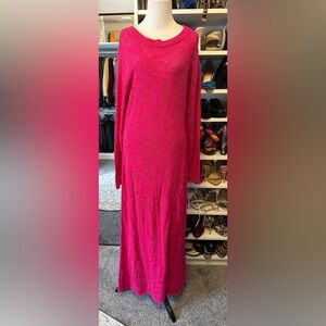 a new day Fuchsia Long Sleeve Dress